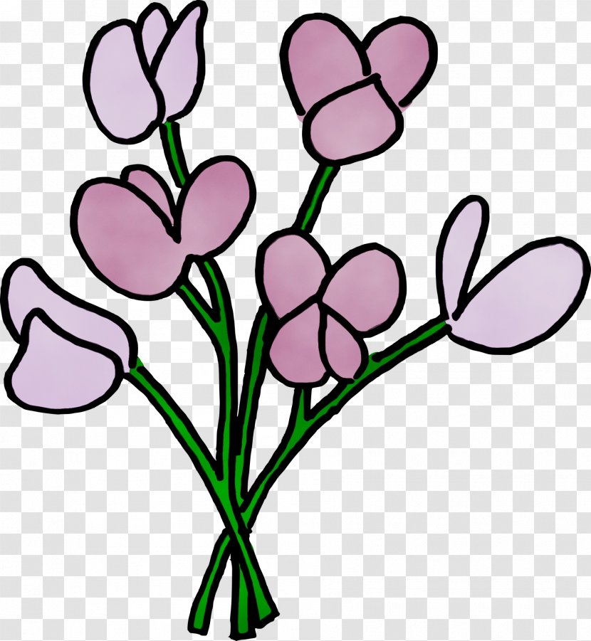 Floral Design - Wet Ink - Tulip Petal Transparent PNG