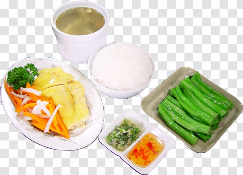 Hainanese Chicken Rice Chinese Cuisine Singapore White Cut - Dish - Southeast Asia Transparent PNG