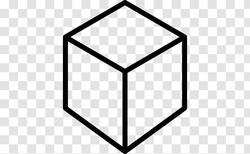 Cube Geometry Geometric Shape Square - Black - Shapes Transparent PNG