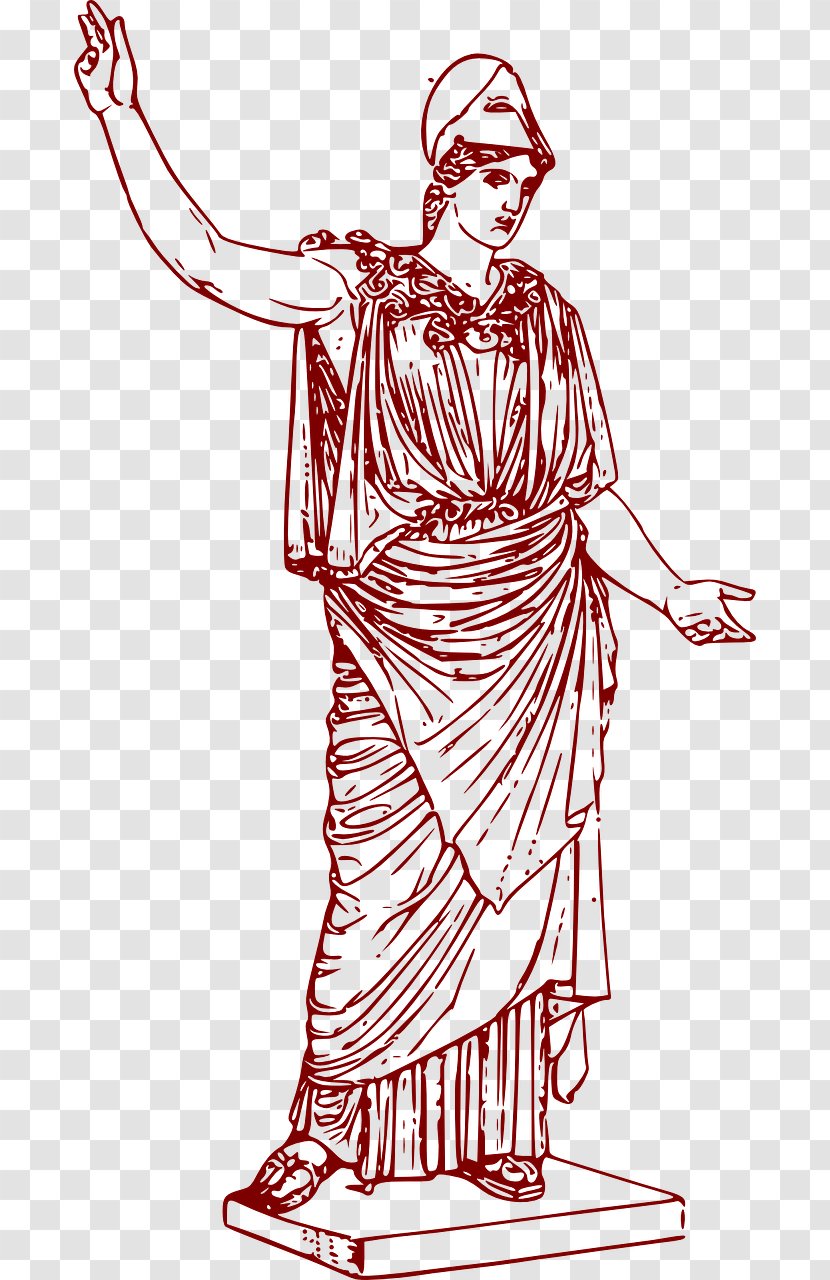 Athena Parthenos Hera Artemis Classical Greece - Sleeve - Goddess Transparent PNG