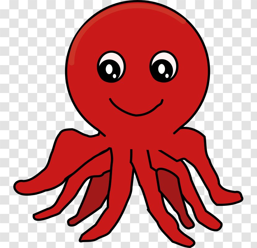 Octopus Clip Art - Heart - Octapus Transparent PNG