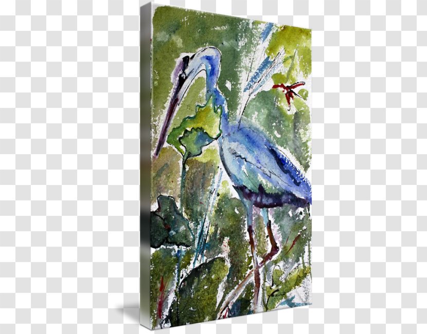 Watercolor Painting Gallery Wrap Acrylic Paint Canvas - Ecosystem - Ink Transparent PNG