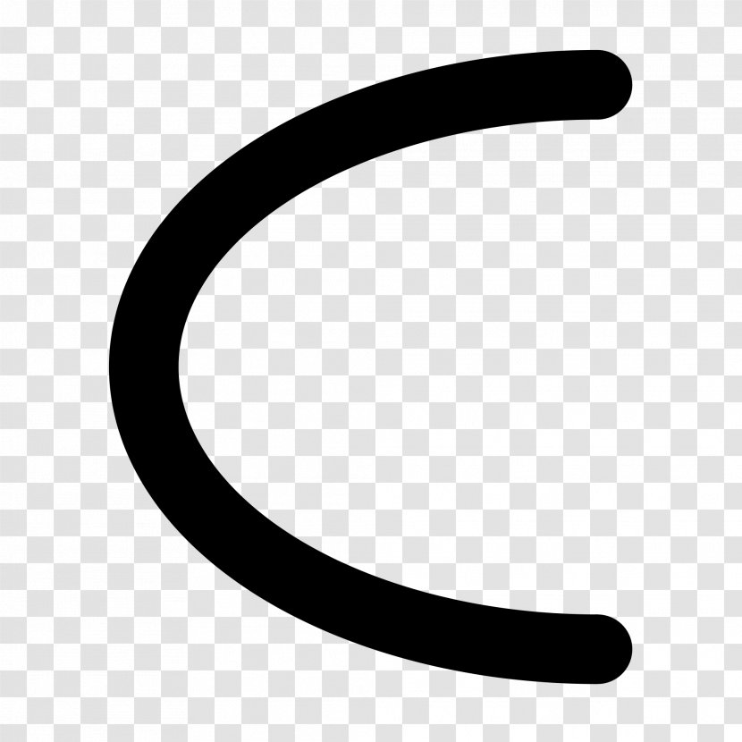 Letter C# Alphabet - Black And White - C Transparent PNG