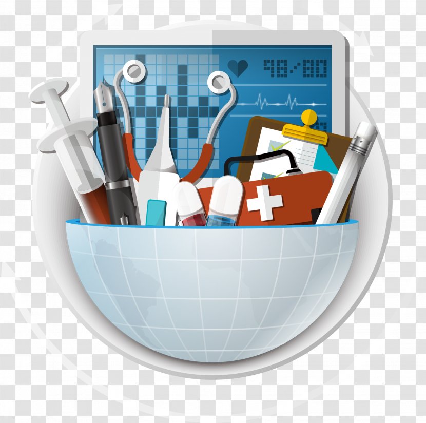 Medicine Graphic Design Diagram Illustration - Physician - Hand Drawn Blue Ball Syringe Transparent PNG