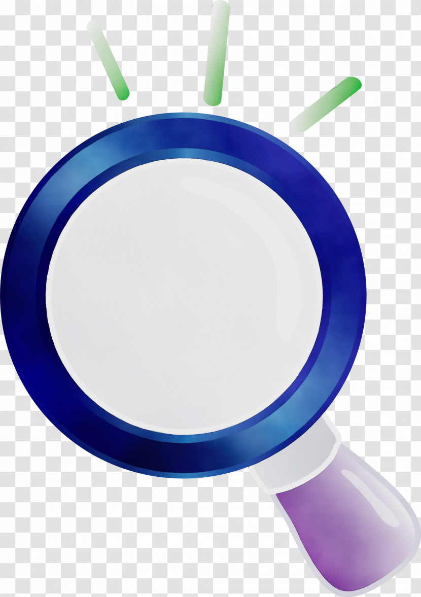 Cobalt Blue Circle Tableware Plastic Transparent PNG