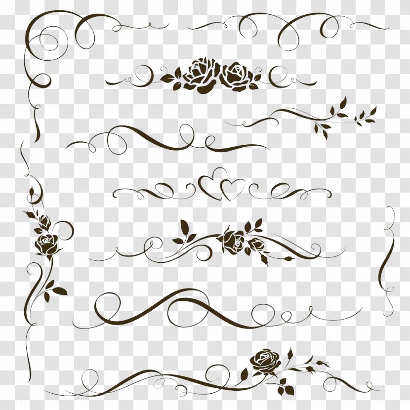 Ornament Decorative Arts Calligraphy Illustration - Hardware Accessory - Creative Lines Transparent PNG