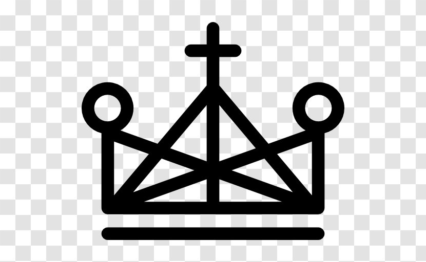 Cross And Crown Christian - Triangle Icon Transparent PNG