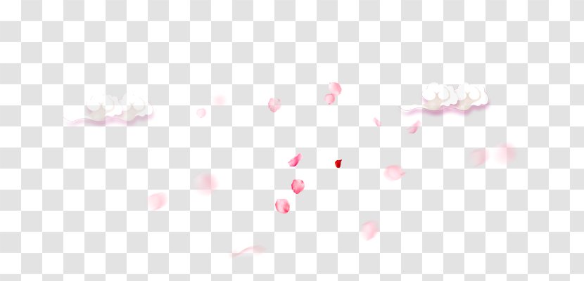 Petal Sky Pattern - Point - Pink Rose Petals Transparent PNG