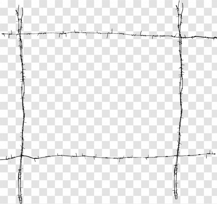 Barbed Wire Sticker Fence PicsArt Photo Studio - Monochrome - Line Transparent PNG