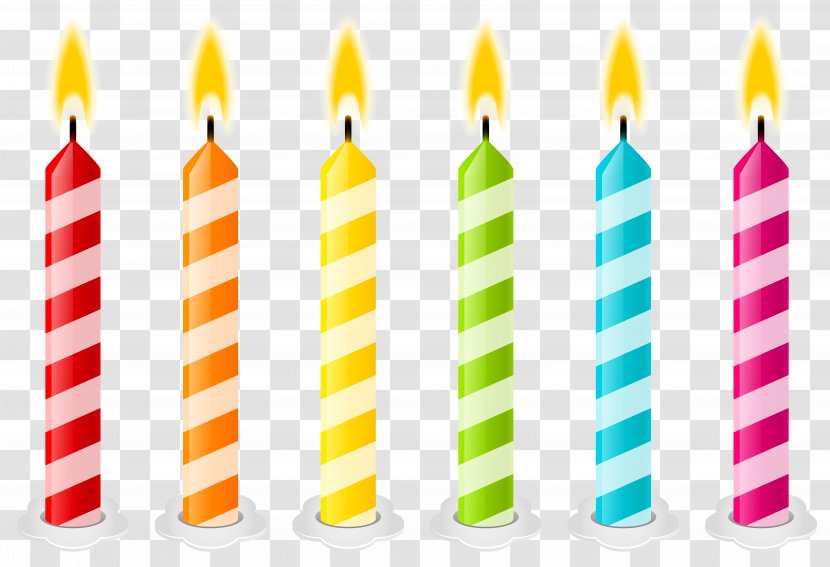 Birthday Cake Candle Clip Art - Candles Vector Clipart Image Transparent PNG