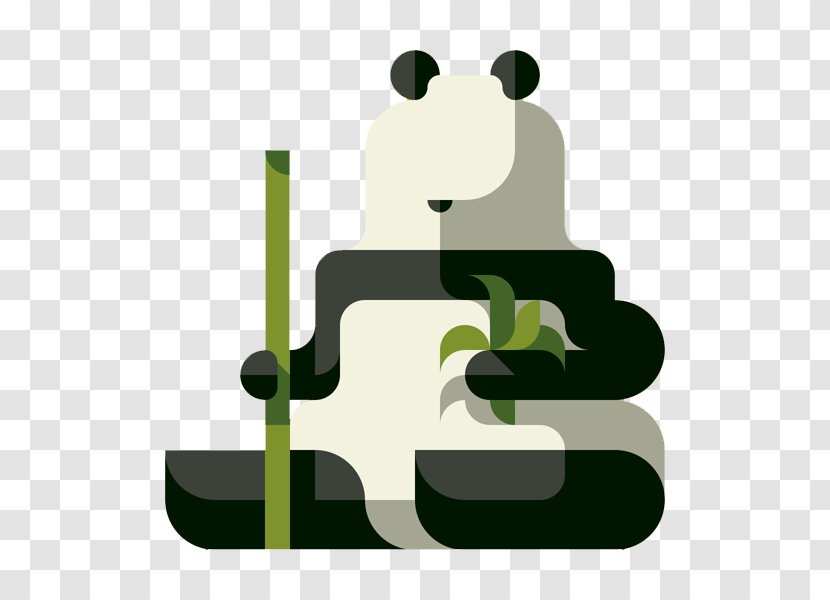 Giant Panda Drawing Illustration - Cartoon - Flat H5 Interface To Pull Material Free Transparent PNG
