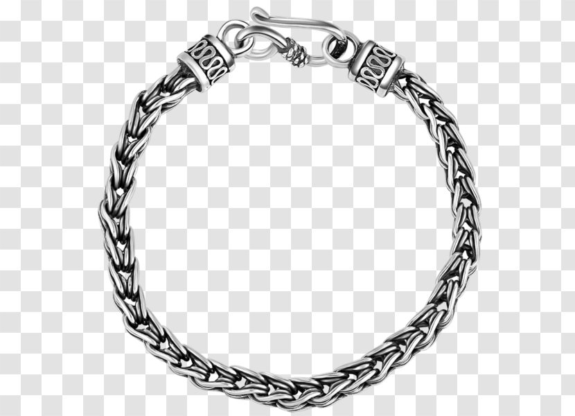 Bracelet Silver Chain Jewellery Gold - Sterling Transparent PNG
