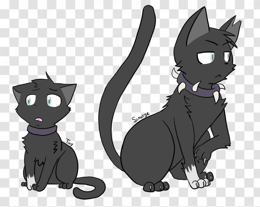 Kitten Whiskers Black Cat Warriors - Paw Transparent PNG