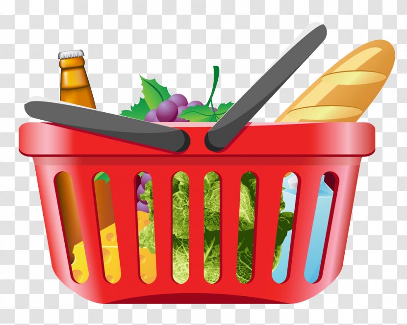 Shopping Cart Grocery Store Clip Art - Vegetable And Fruit Transparent PNG