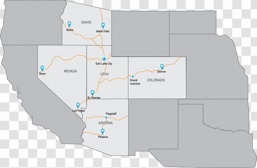 Murray Water Salt Lake City Business - Map Transparent PNG