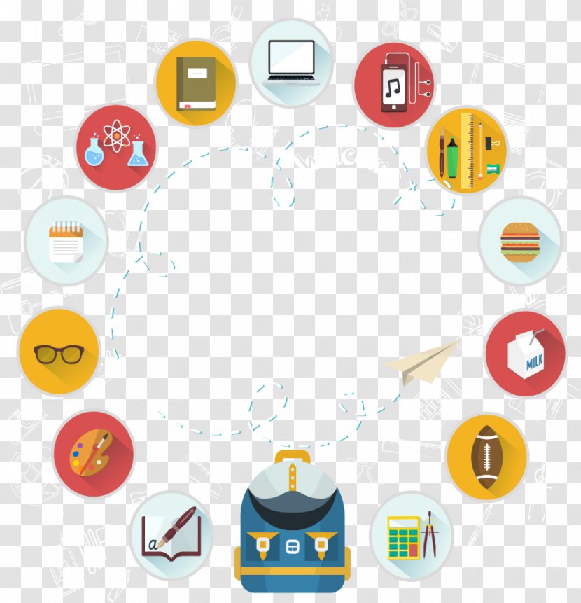 First Day Of School Education - Technology - Flat Science Classification And Labelling Transparent PNG