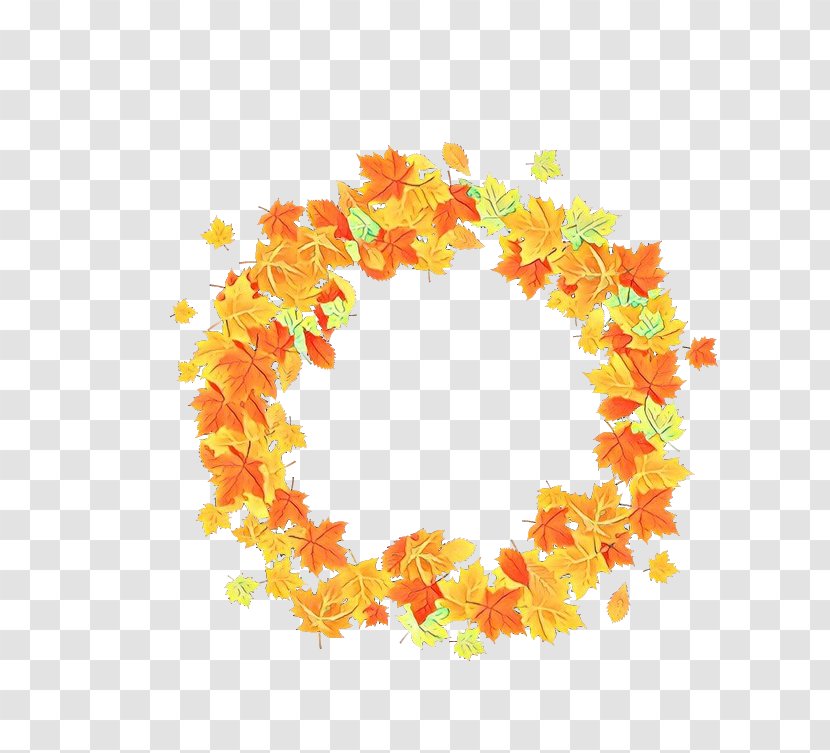 Vector Graphics Mid-Autumn Festival Wreath - Orange - Art Transparent PNG