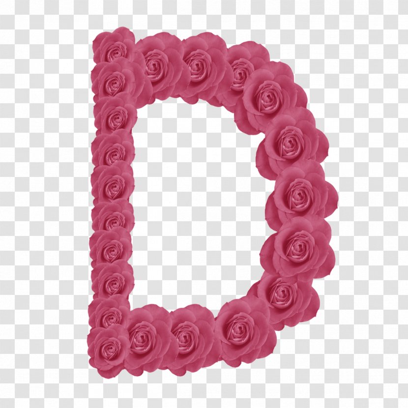 Letter Alphabet Rose V - Petal - D Transparent PNG