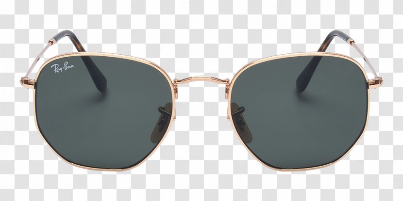 Ray-Ban Hexagonal Flat Lenses Sunglasses Round Double Bridge - Rayban Aviator Flash - Ray Ban Transparent PNG