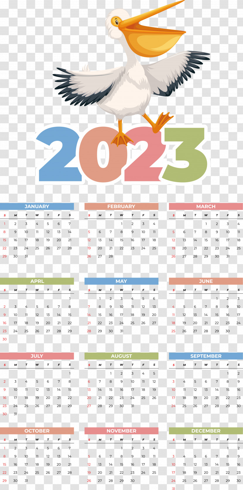 Calendar 2023 Vector 2022 Transparent PNG