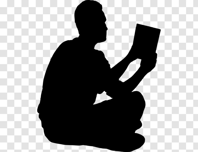 Book Silhouette Reading - Male Transparent PNG