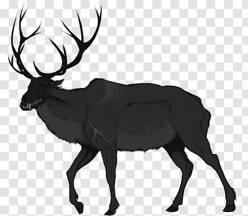 Rocky Mountain Elk Red Deer Moose - Drawing Transparent PNG