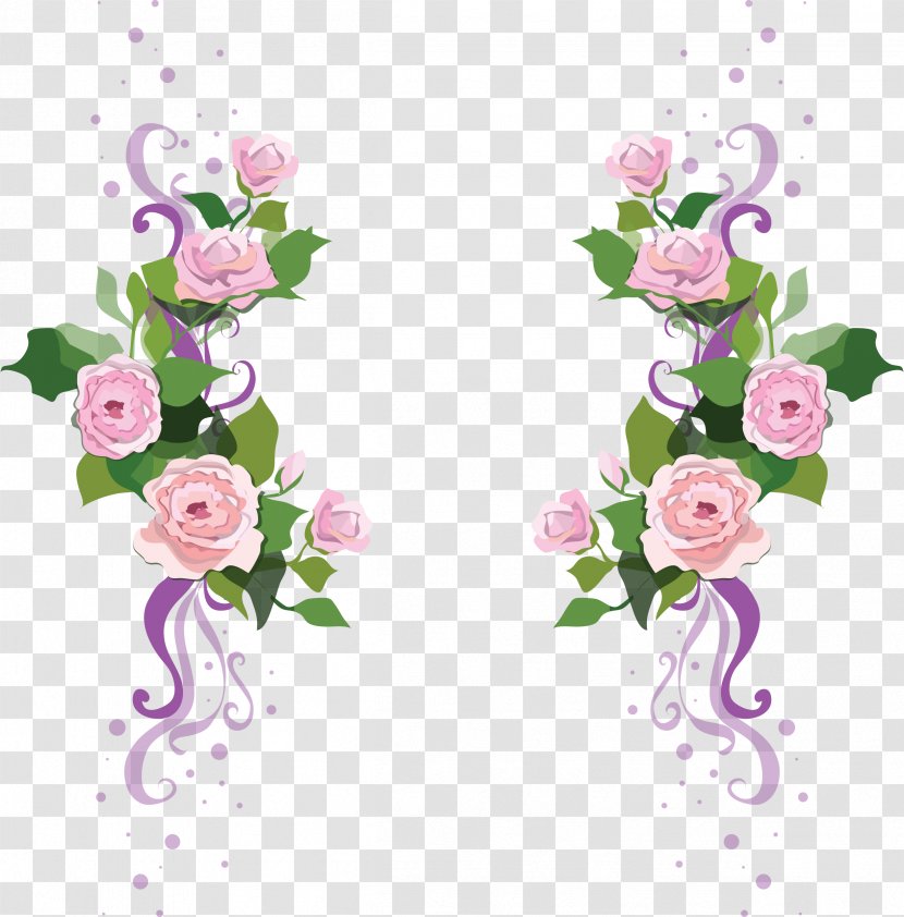 FLORES - Flower Bouquet - Garden Roses Transparent PNG
