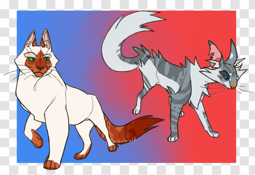 Cat Horse Dog Illustration Mammal - Firestar Bluestars Prophecy Transparent PNG