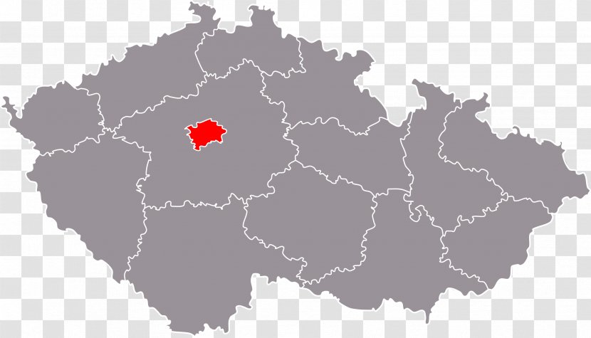 Prague South Moravian Region Central Bohemian United States Of America Moravian-Silesian - Map - Avakado Transparent PNG
