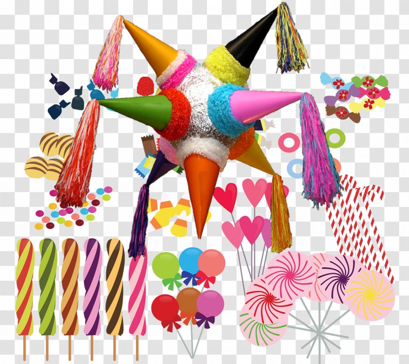 Las Posadas Party Hat Piñata Birthday Transparent PNG