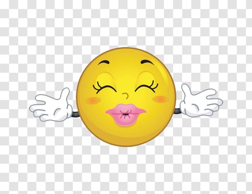 Kiss Emoticon Hug Smiley Clip Art - Royaltyfree - Pout Cartoon Face Transparent PNG