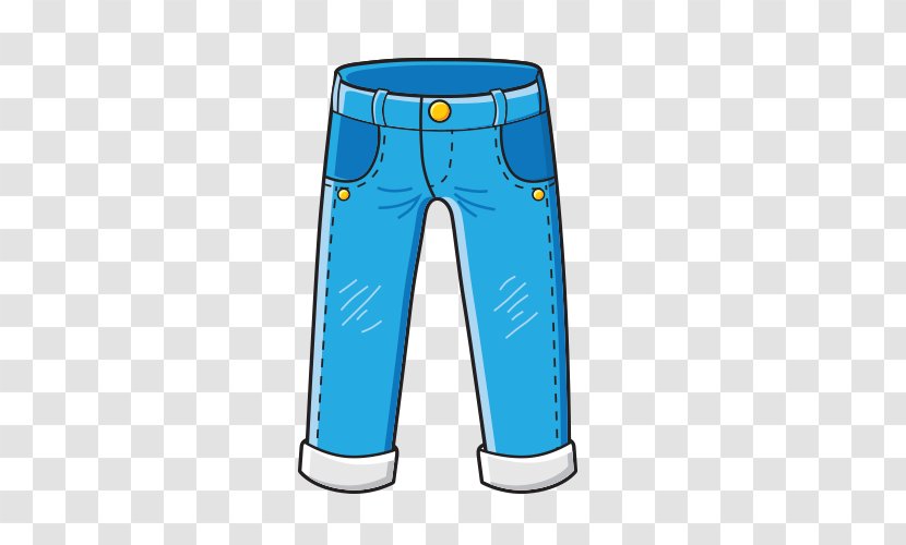 Pants Jeans T-shirt Cartoon Transparent PNG