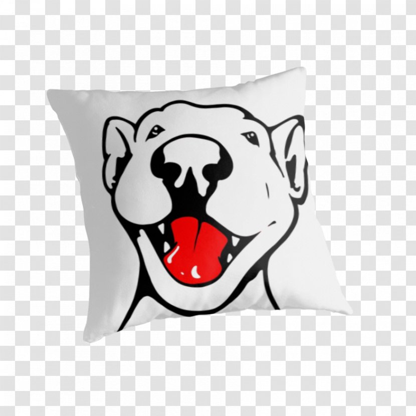Dog Cushion Throw Pillows Textile - Red Bull Terrier Transparent PNG