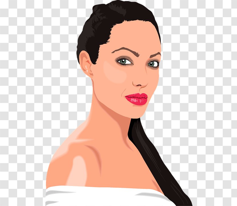 Angelina Jolie Hollywood Actor Clip Art - Heart Transparent PNG
