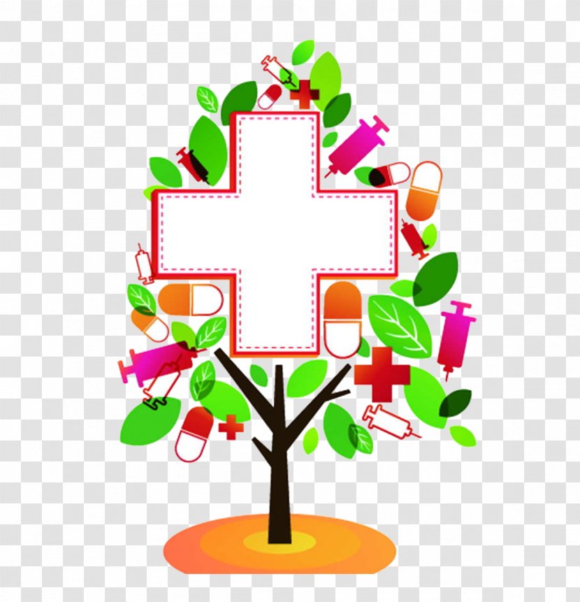 Child Asthma Autism Medicine U5370u5ea6u795eu6cb9 - Tree - Color Red Cross Logo Material Map Transparent PNG