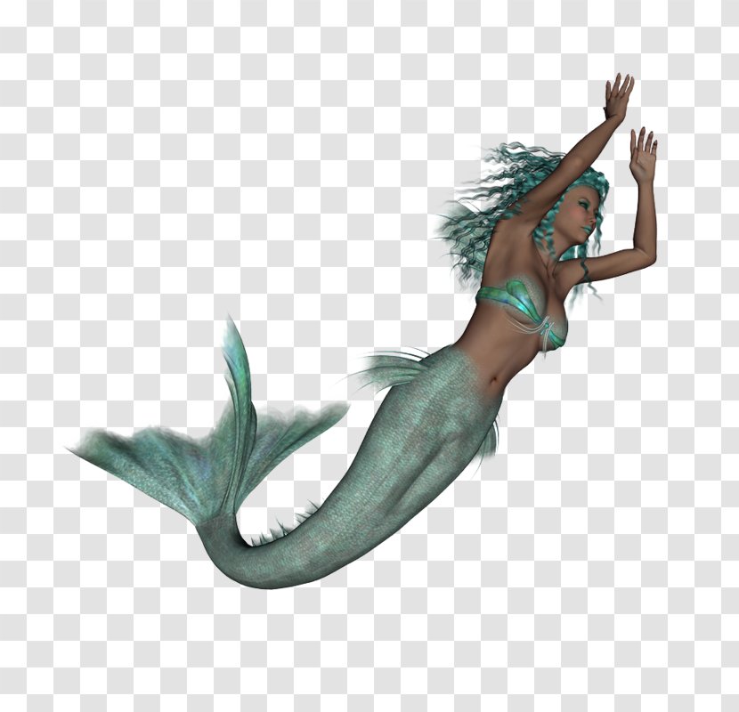 Mermaid Marine Mammal Figurine - Mythical Creature Transparent PNG