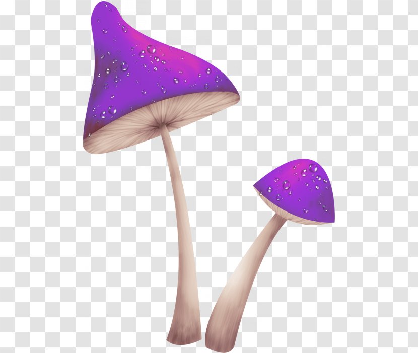 Fungus Mushroom Clip Art - Digital Image - Purple Mushrooms Transparent PNG