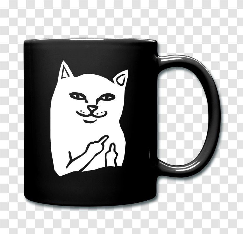 Cat T-shirt Coffee Cup Whiskers Mug - Like Mammal Transparent PNG