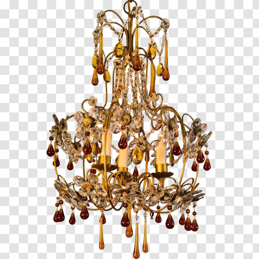 Chandelier Lighting Light Fixture Crystal - Glass - Italy Transparent PNG