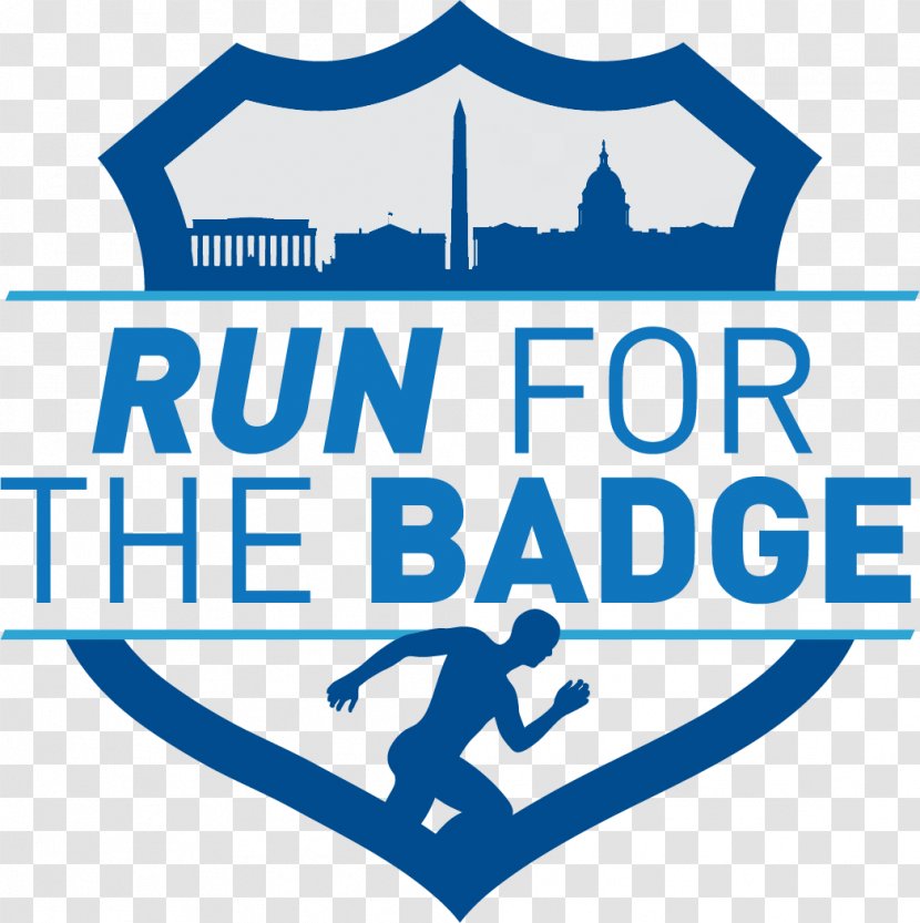 Run For The Badge 5K National Law Enforcement Officers Memorial Police Peace Day Logo - Text Transparent PNG