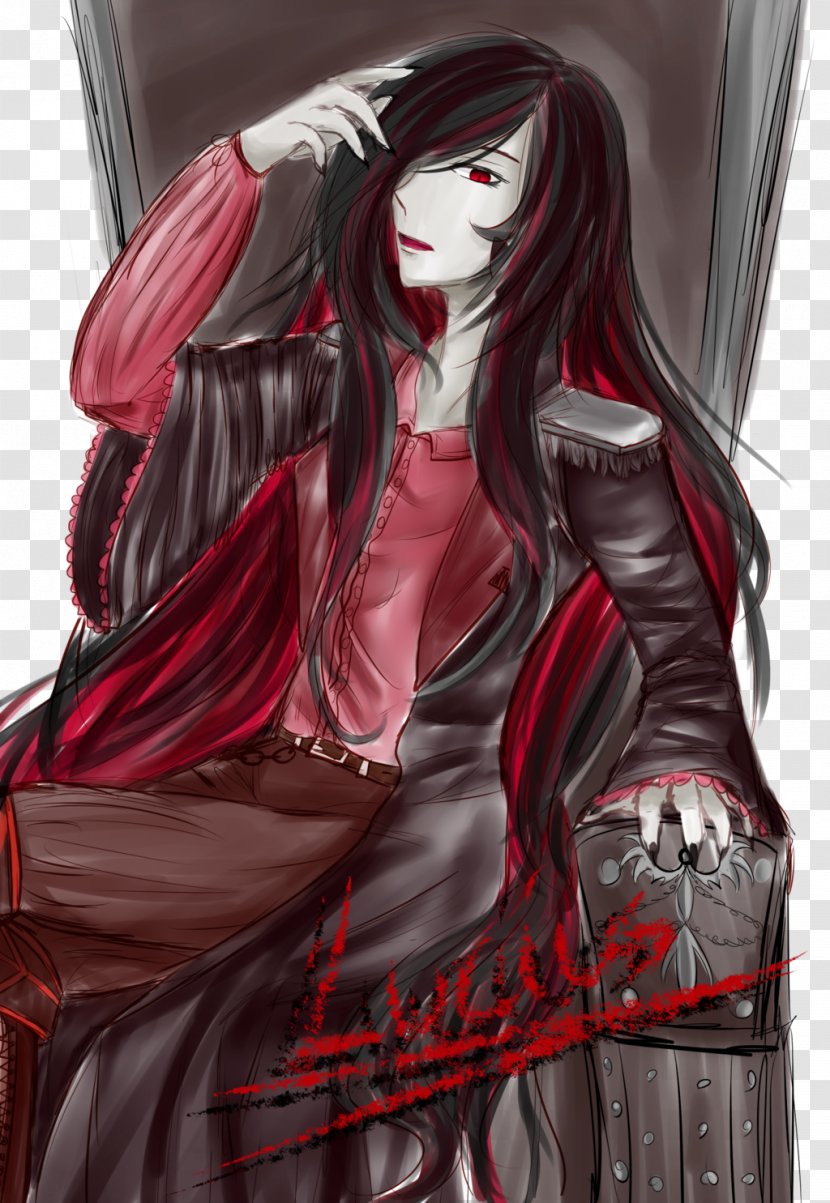 Black Hair Demon Brown Blood - Flower Transparent PNG