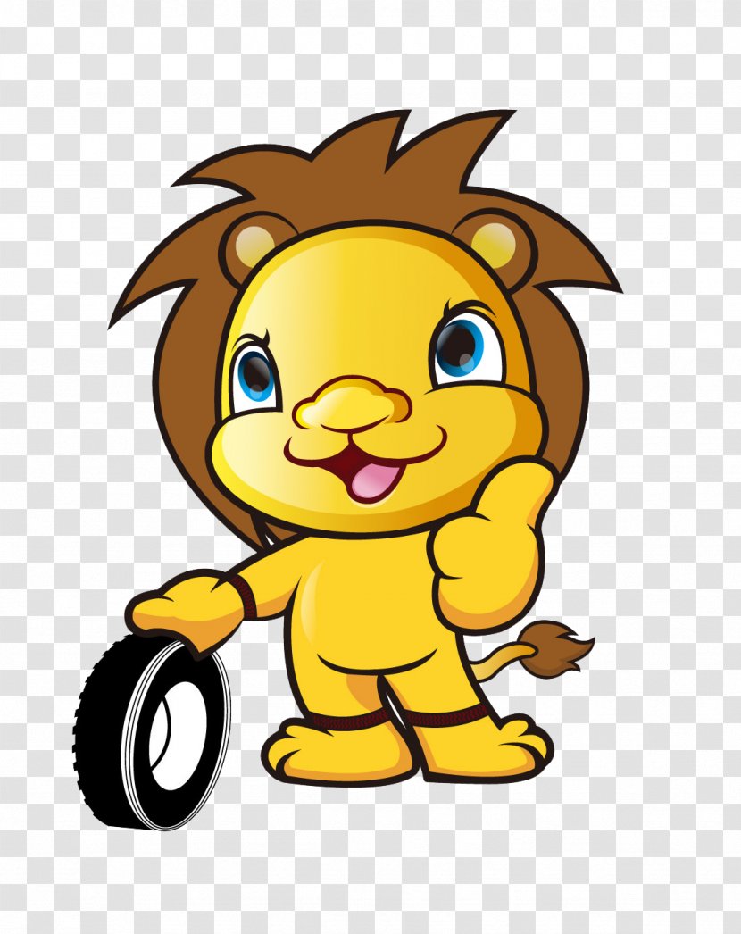 Lion Cartoon Clip Art - Smiley Transparent PNG
