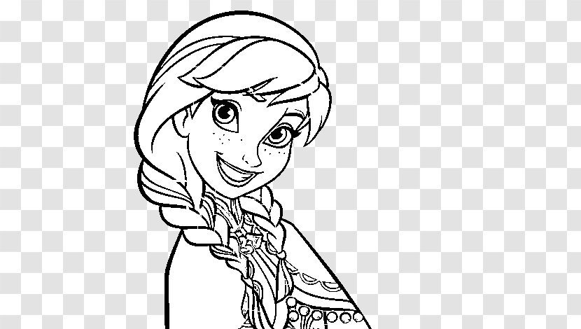 Anna Elsa Olaf Coloring Book Drawing - Flower Transparent PNG