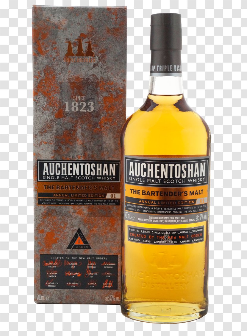 Single Malt Whisky Auchentoshan Distillery Scotch Whiskey - Wine Transparent PNG