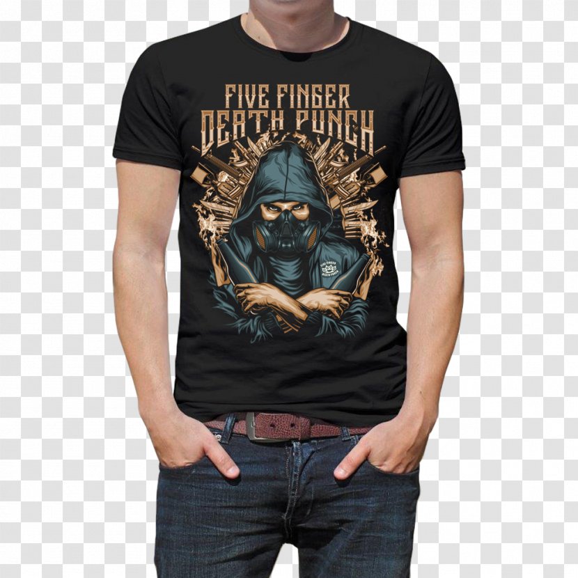 Printed T-shirt Hoodie Five Finger Death Punch - Blouse Transparent PNG