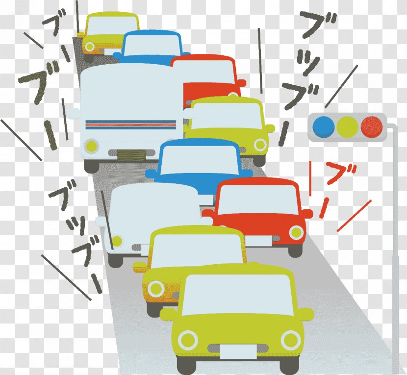 Road Traffic Congestion Transport Motor Vehicle Illustration - Controlledaccess Highway - Cartoon Jam Transparent PNG