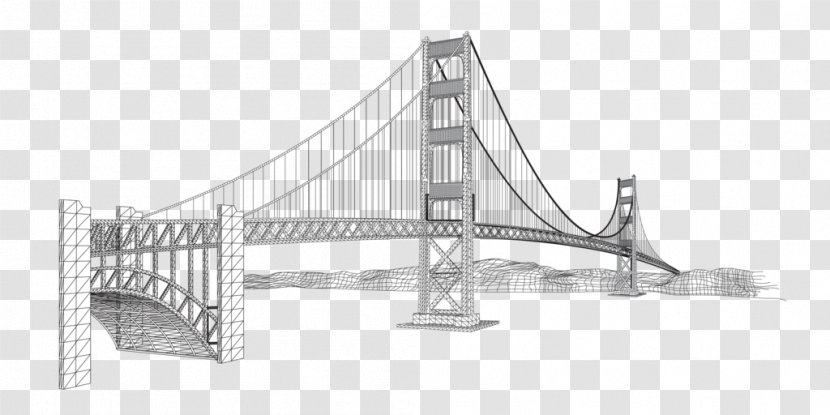 Architectural Drawing Architecture Building Sketch - Extradosed Bridge - Long Vector Transparent PNG