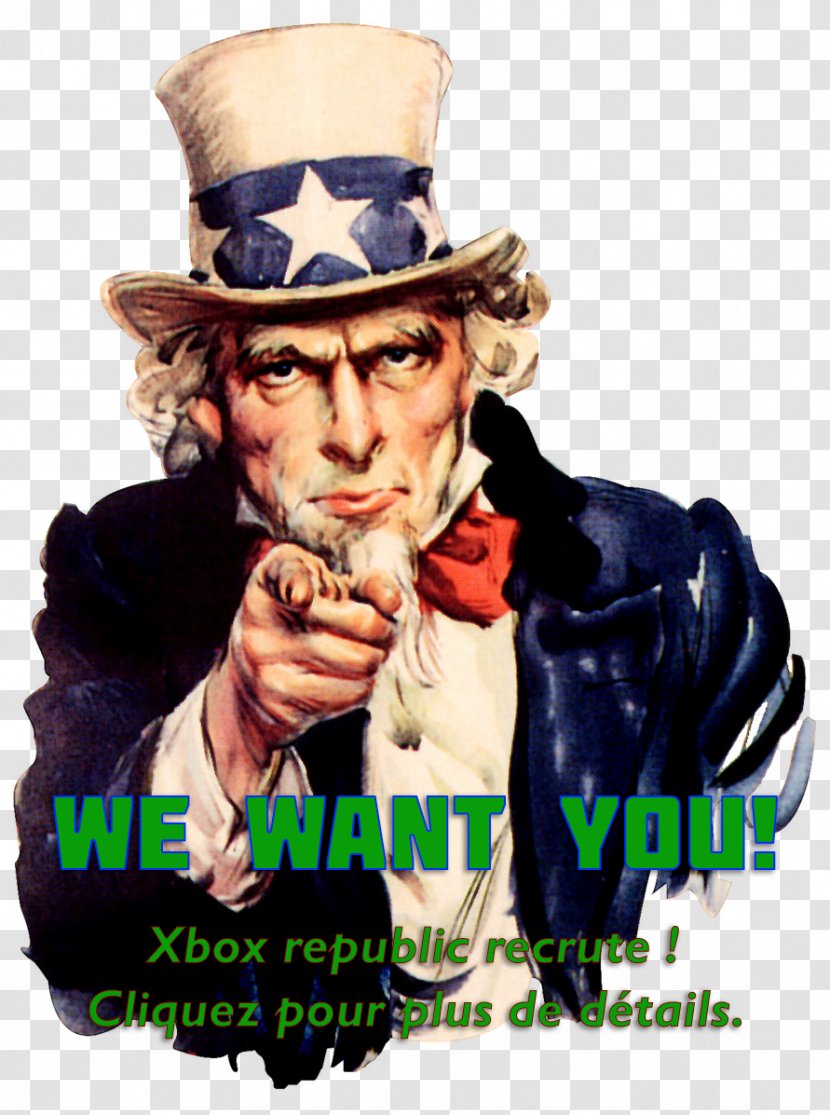 Uncle Sam James Montgomery Flagg Lord Kitchener Wants You Poster Troy - Film Transparent PNG