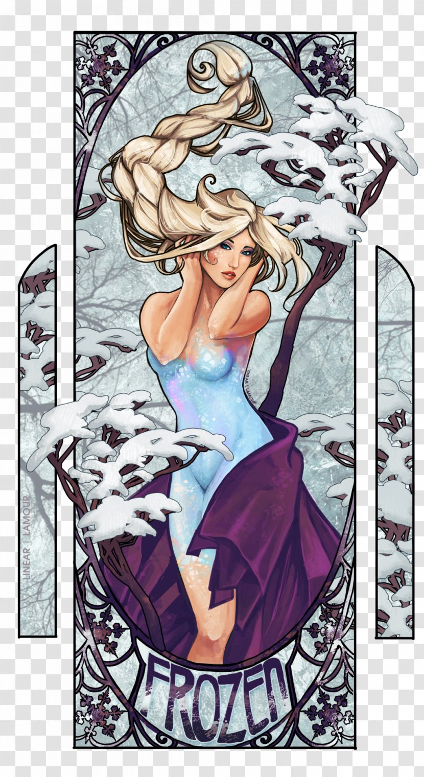 Elsa Art Nouveau Artist - Cartoon Transparent PNG