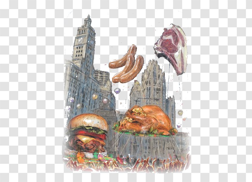 Hot Dog Hamburger Chicken Sandwich Fast Food - Roast Beef - Burger Pattern Transparent PNG